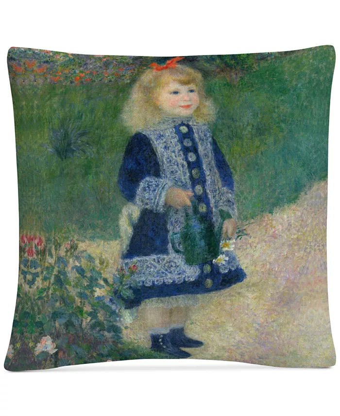 Baldwin Pierre Renoir A Girl With a Watering Can Decorative Pillow， 16