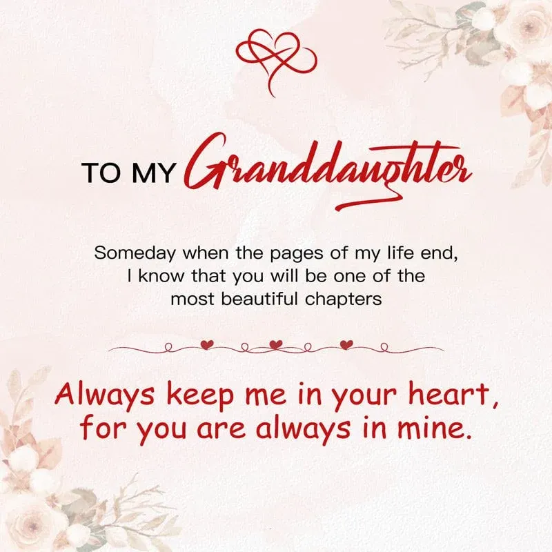 🔥  49% Off🔥🔥🎄-For Granddaughter - For You Are Always In Mi