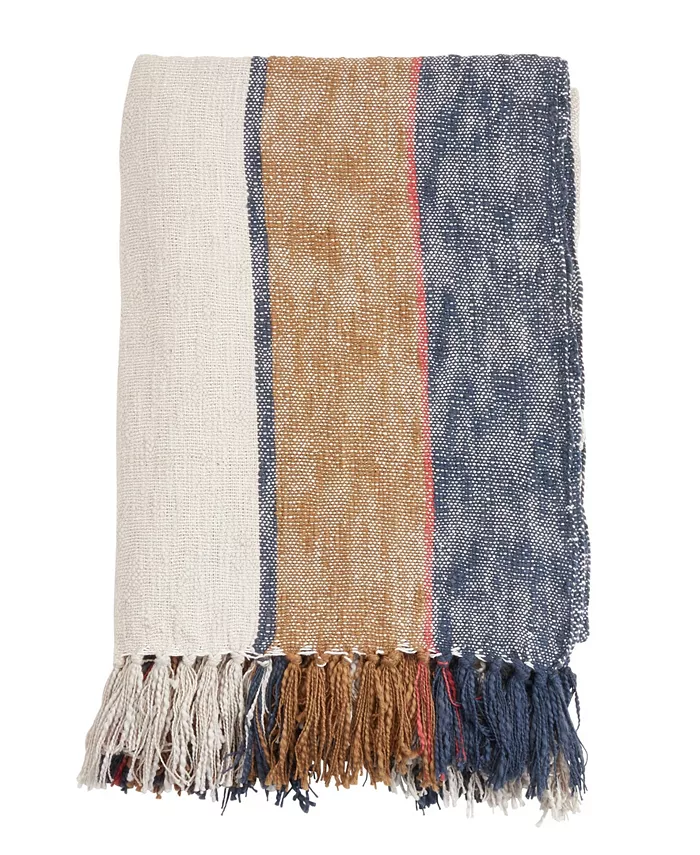 Saro Lifestyle Striped Design Throw， 68