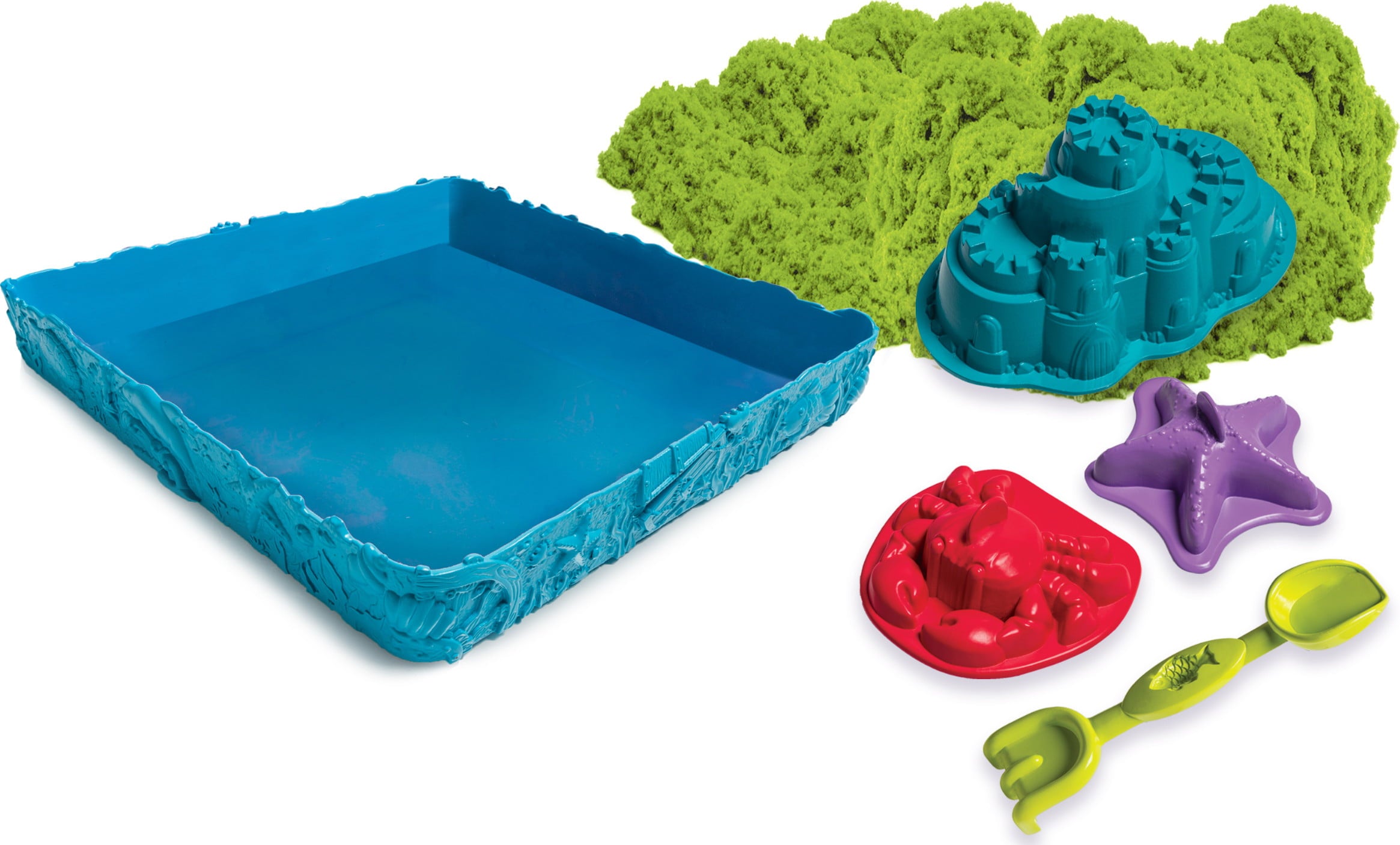Kinetic Sand Sandcastle Set with 1lb of Kinetic Sand and Tools and Molds (Color May Vary)