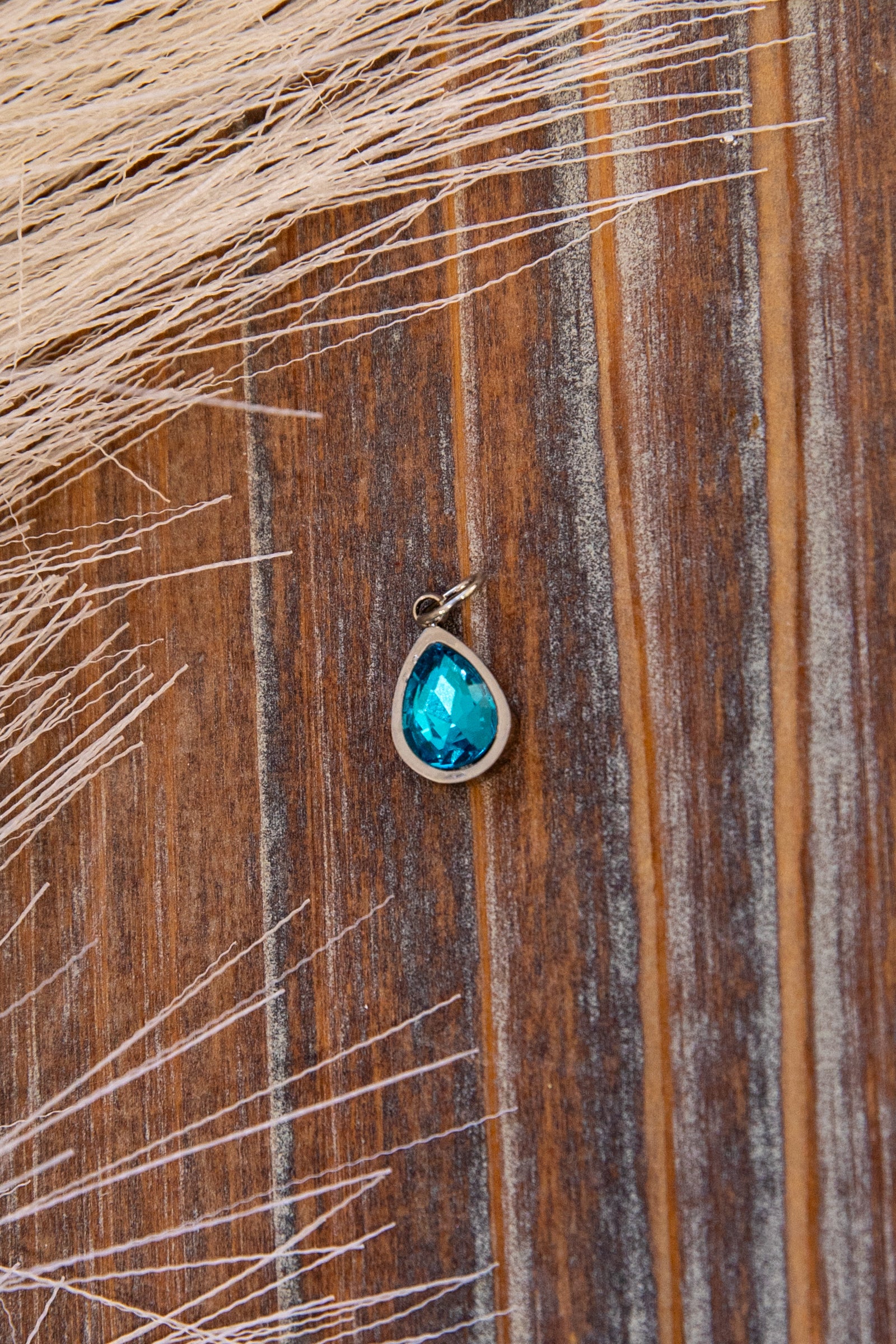 Turquoise Crystal Charm