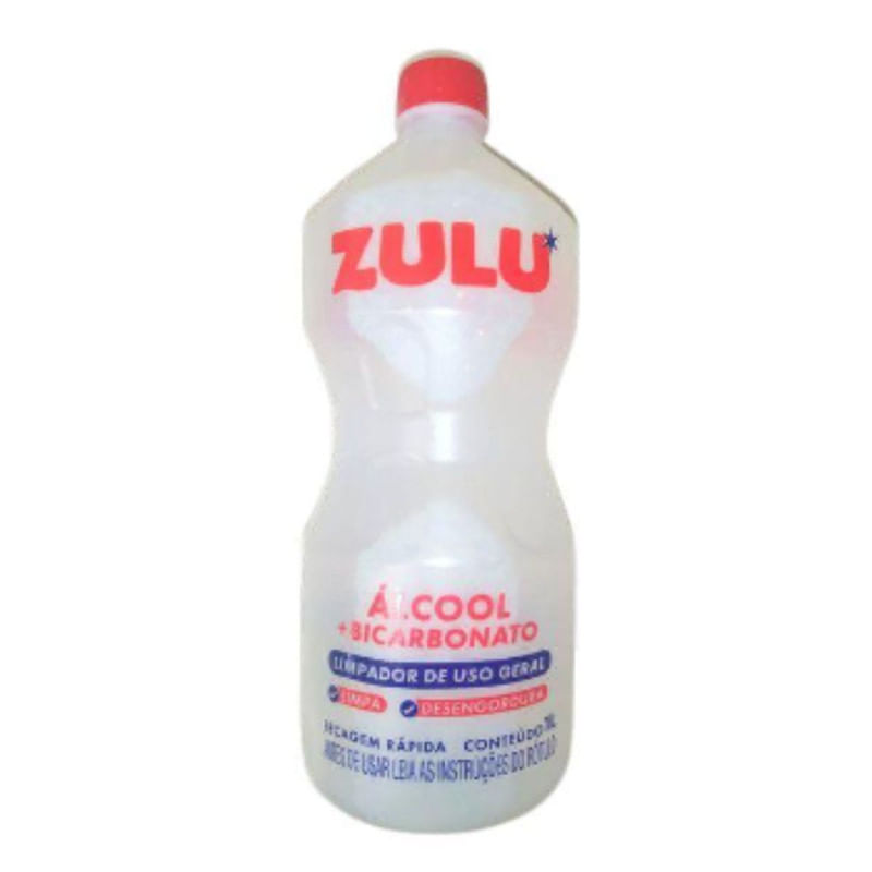Alcool Liquido Com Bicarbonato Zulu 1l