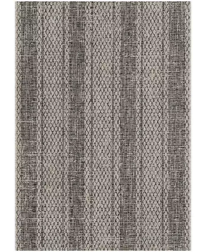 Safavieh Courtyard Light Gray and Black 6'7