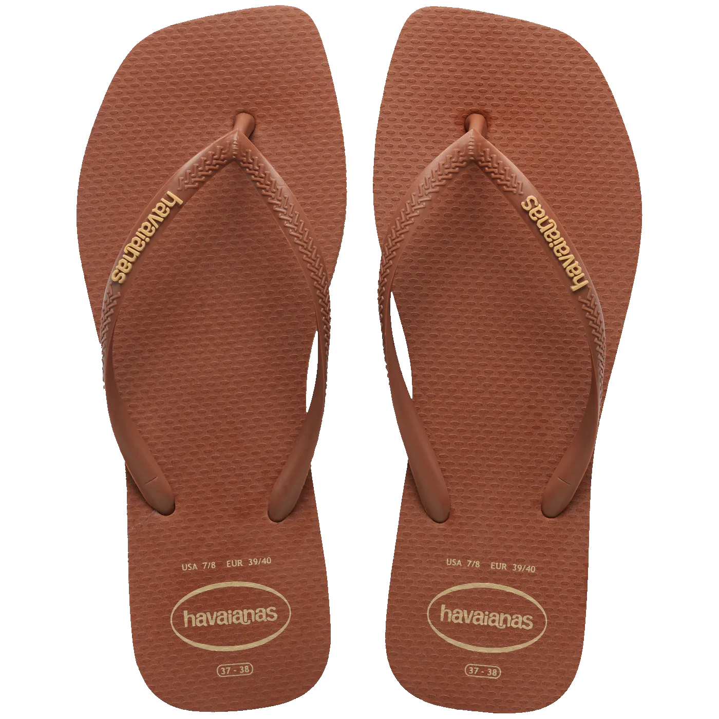 Chinelo Havaianas Slim Square Logo Pop Up