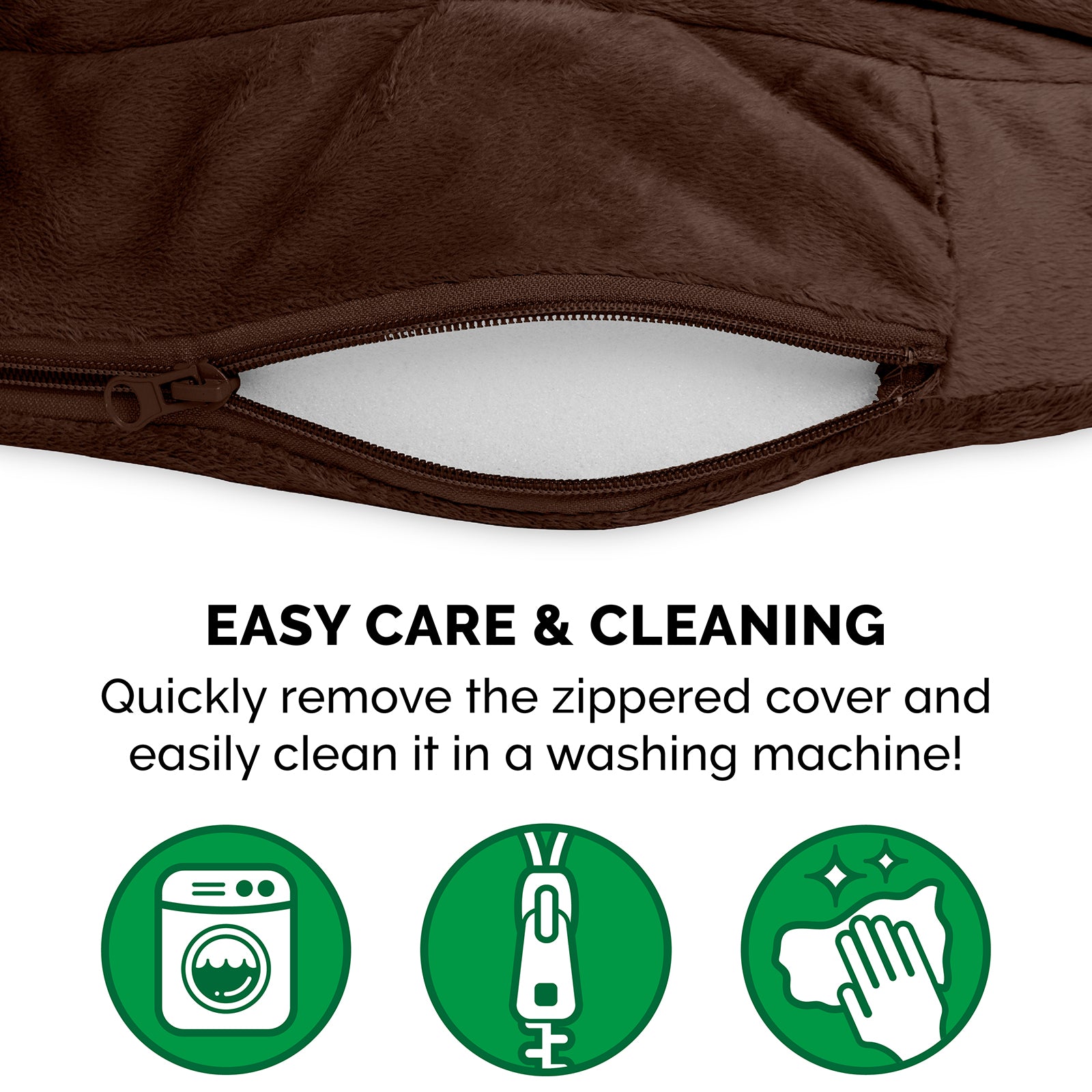 FurHaven Pet Dog Bed | Orthopedic Microvelvet Snuggery Burrow Pet Bed for Dogs and Cats， Espresso， 26-inch