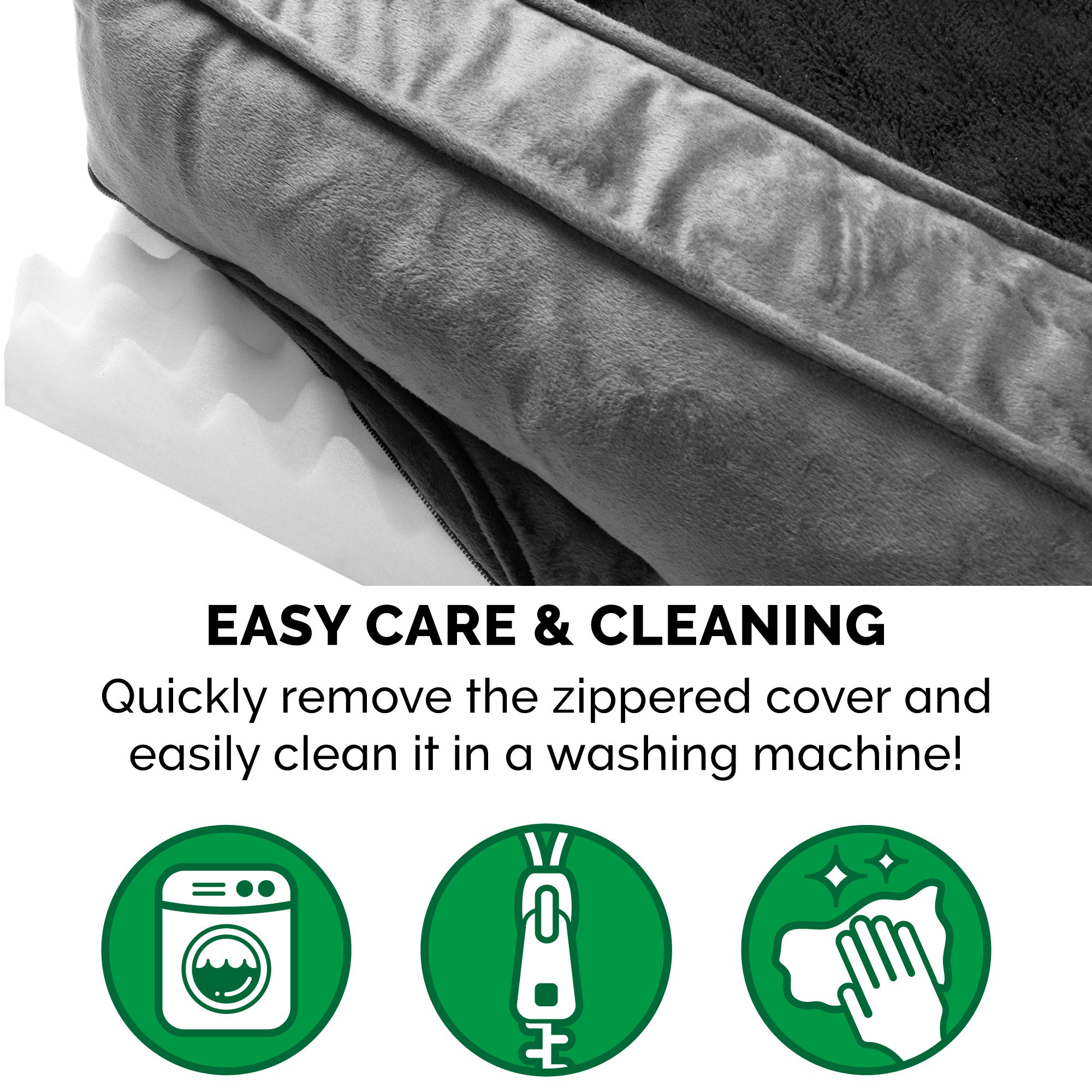 FurHaven Pet Products | Orthopedic Plush and Velvet Comfy Couch Sofa-Style Pet Bed for Dogs and Cats， Dark Gray， Jumbo