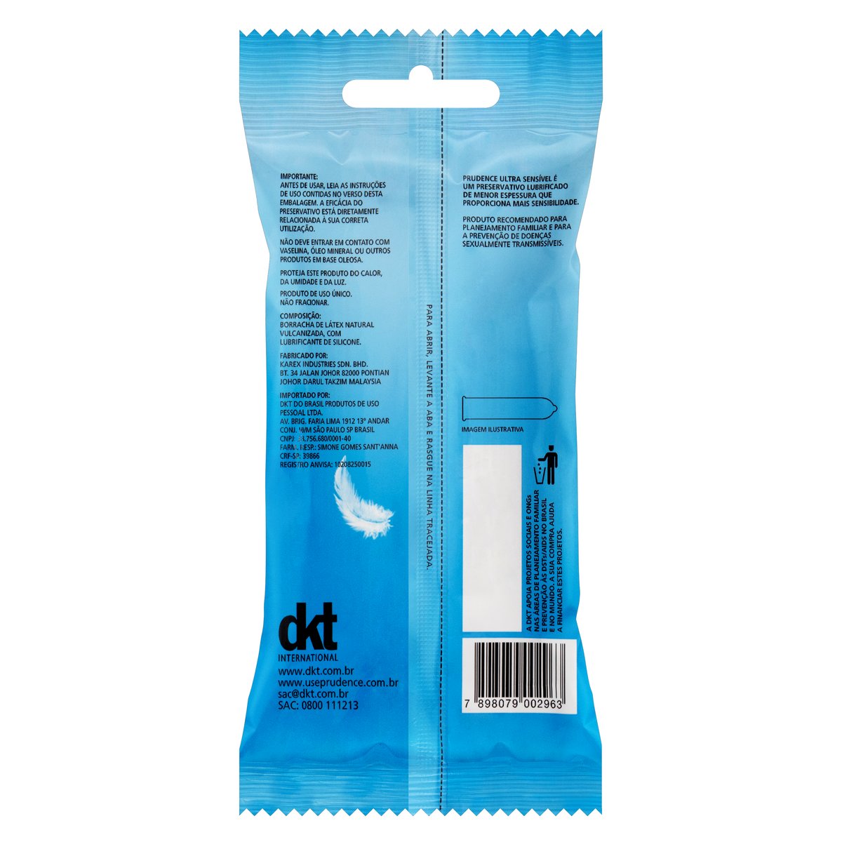 Preservativo Masculino Prudence Texturizados com 8 Unidades