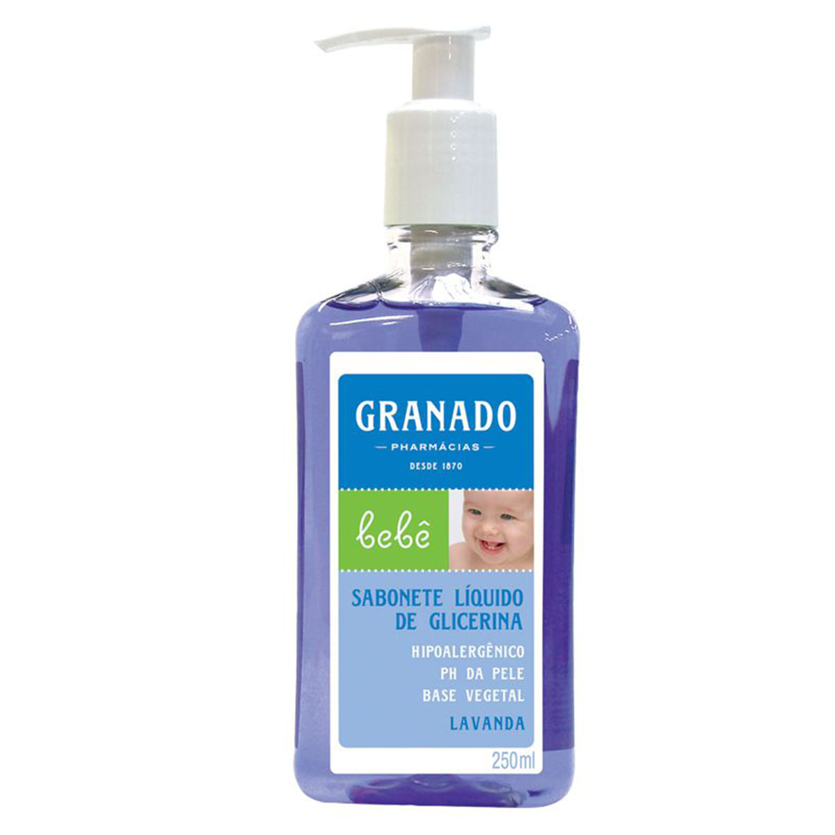 Sabonete Liquido Pump Infantil Granado Bebe Lavanda 250ml