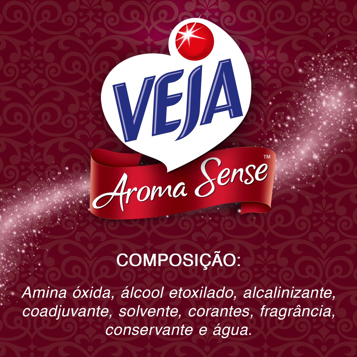 Limpador Perfumado Veja Aroma Sense Romance 2L com oleos essenciais