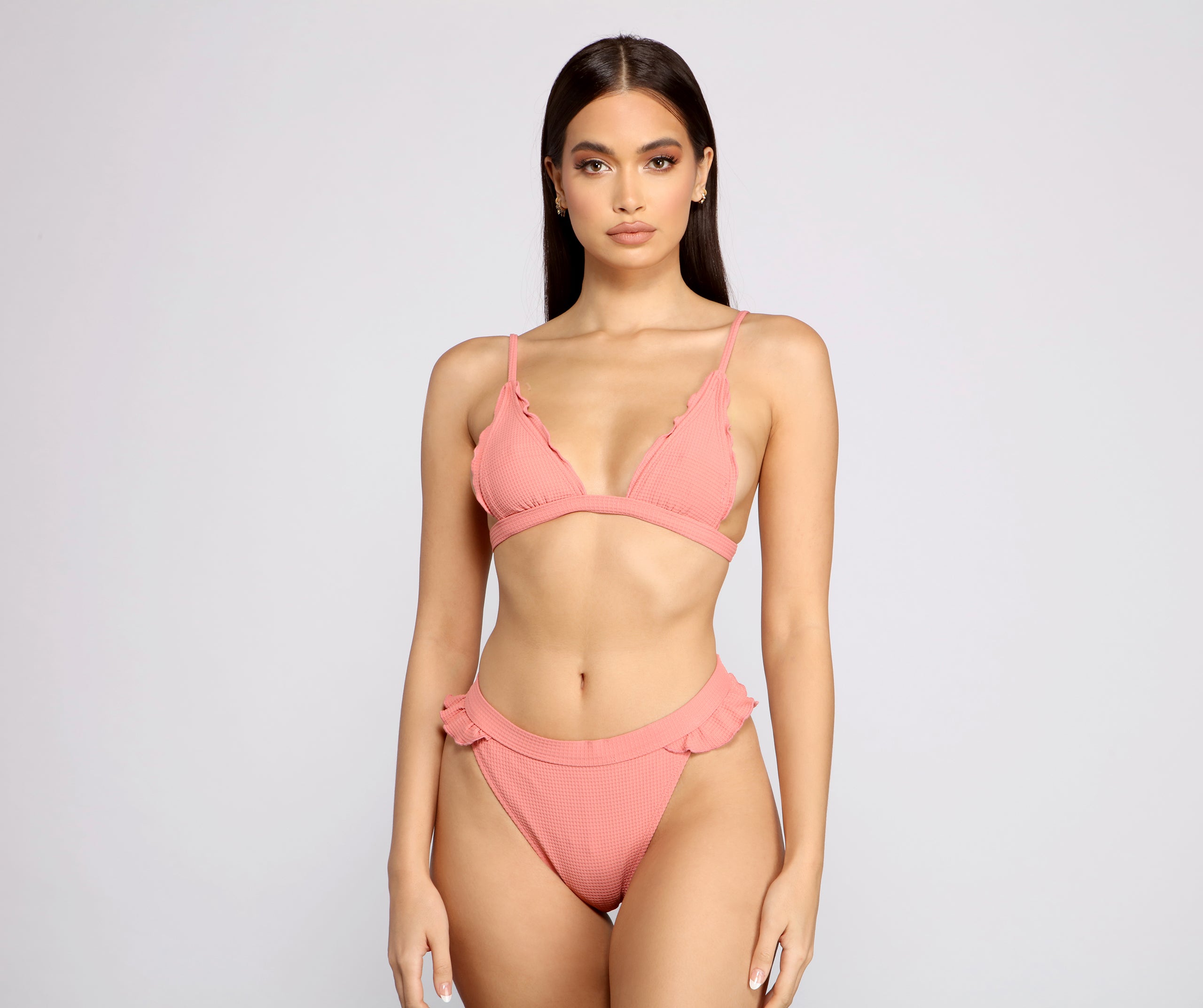 Flirty Ruffled Bikini Top