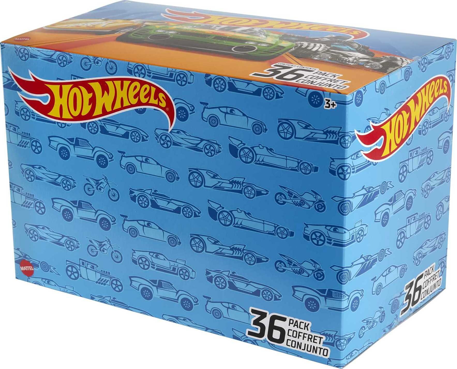 Hot Wheels 1:64 Scale Toy Cars and Trucks， 36-Pack (Styles May Vary)