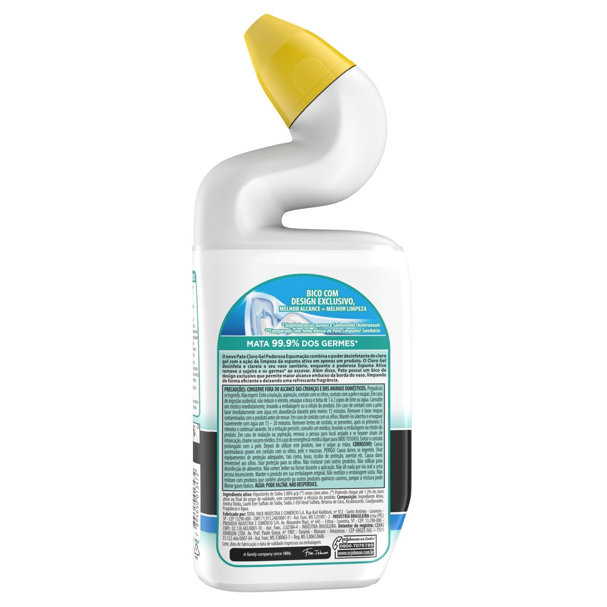 Limpador Sanitario Pato Cloro Gel Poderosa Espumacao Marine 500ml