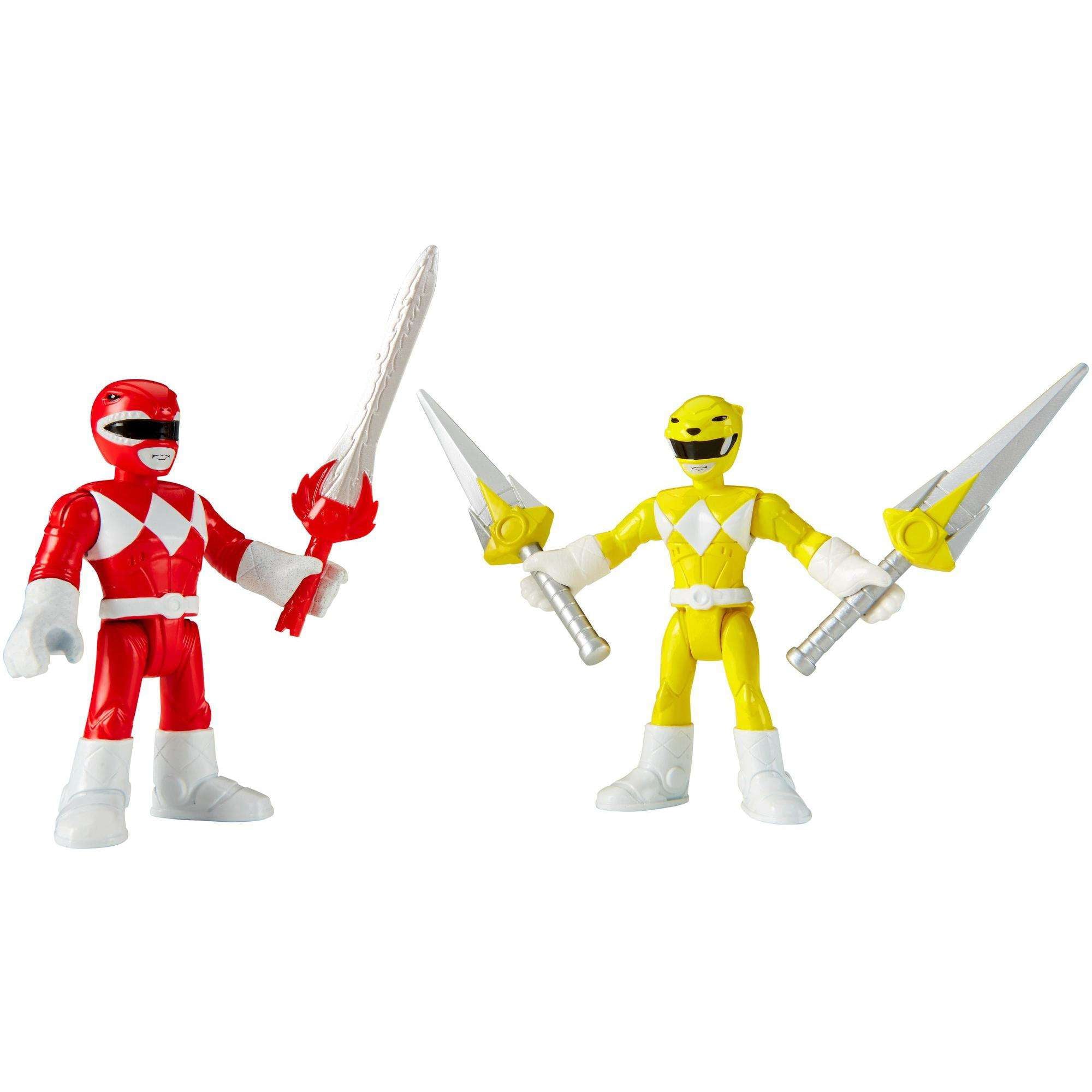 Imaginext Power Rangers Red Ranger and Yellow Ranger