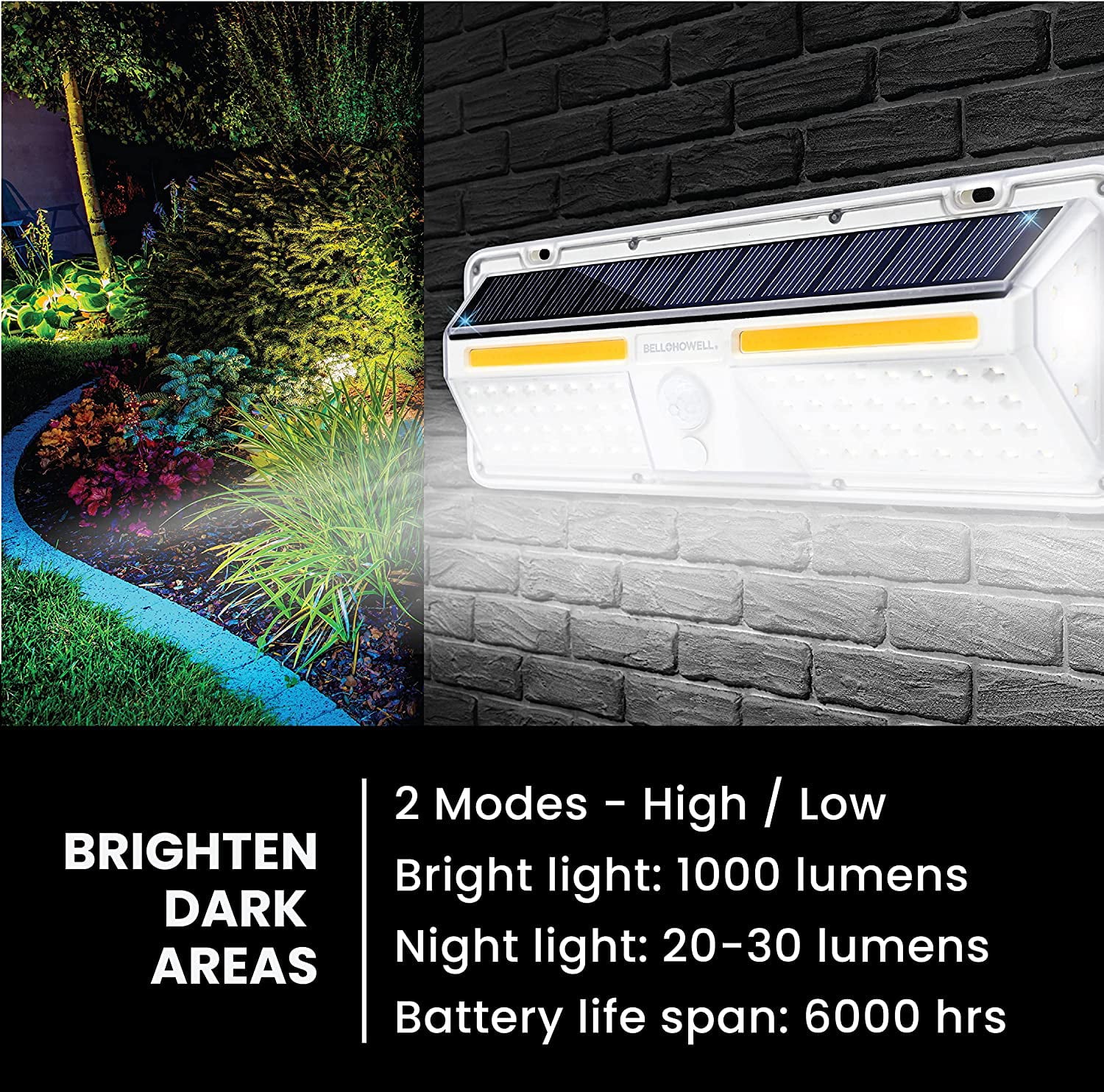 Solar Wall Light XL Bionic Wall Light Solar Outdoor Waterproof Motion Sensor Light