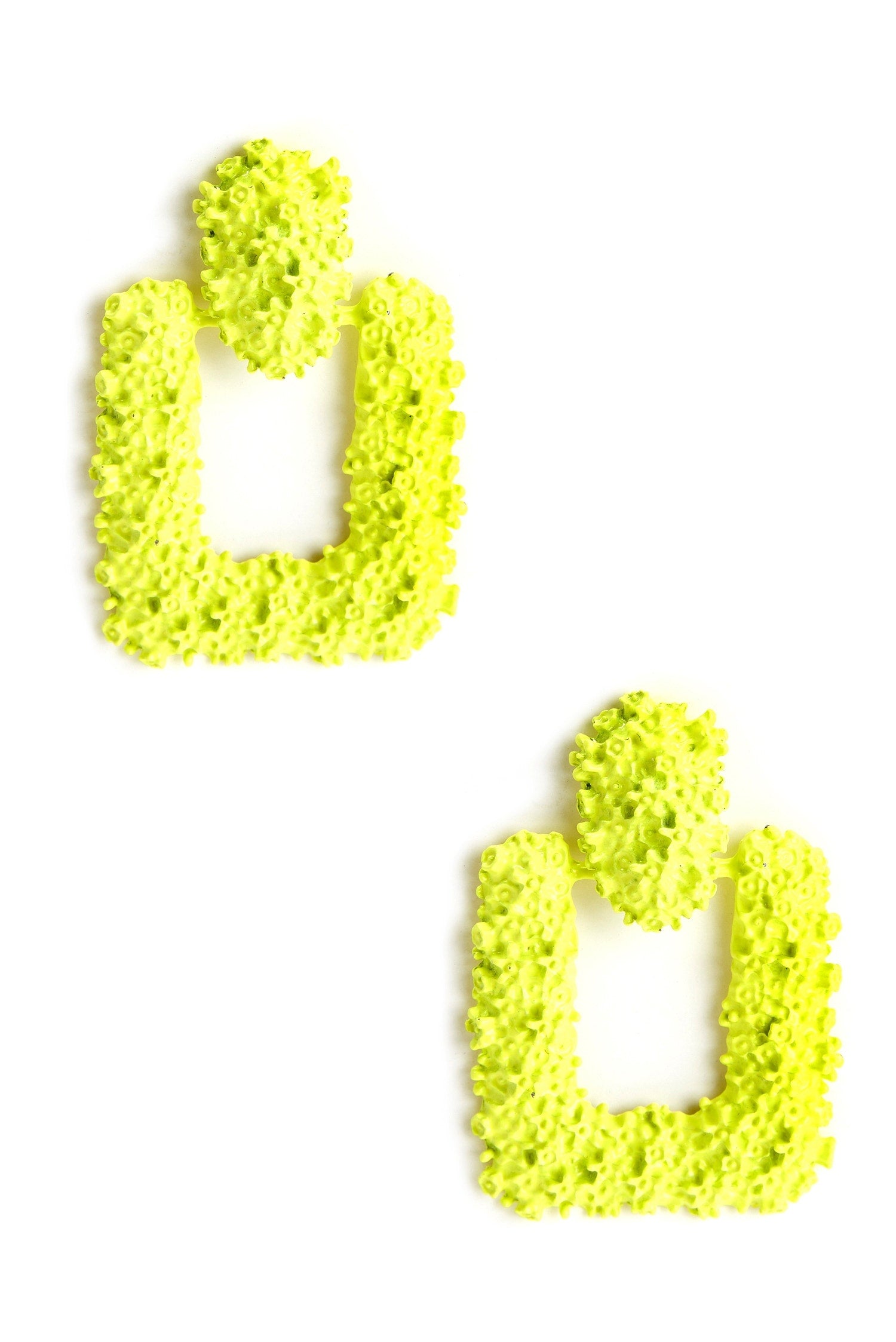 Door Knocker Neon Earrings