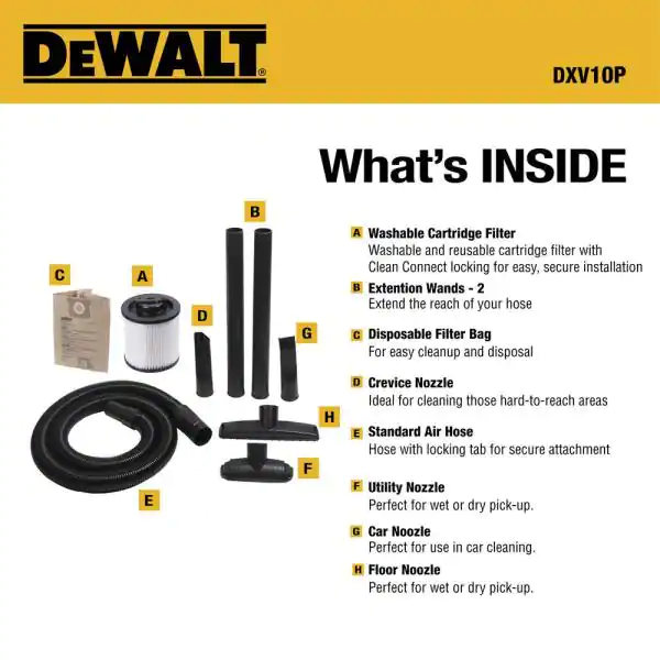 DEWALT 10 Gal. Poly Wet/Dry Vac