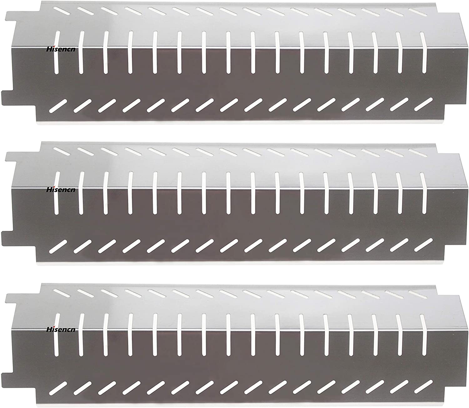 Heat Plates 3 Pcs Kit for Centro 4000 85-1210-2 etc, 15 x 4 3/16, Stainless steel Grill Replacement Parts