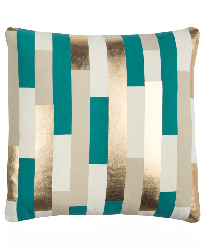 Rizzy Home Rachel Kate Striped Polyester Filled Decorative Pillow， 20