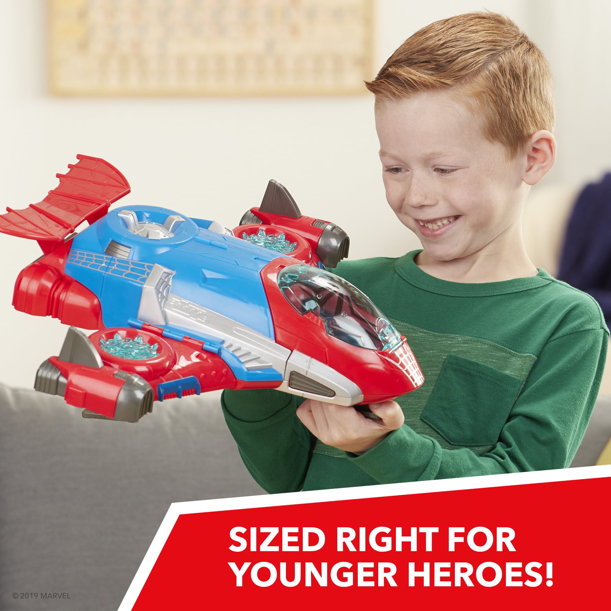 Playskool Heroes Marvel Super Hero Adventures Spider-Man Jetquarters， Ages 3+