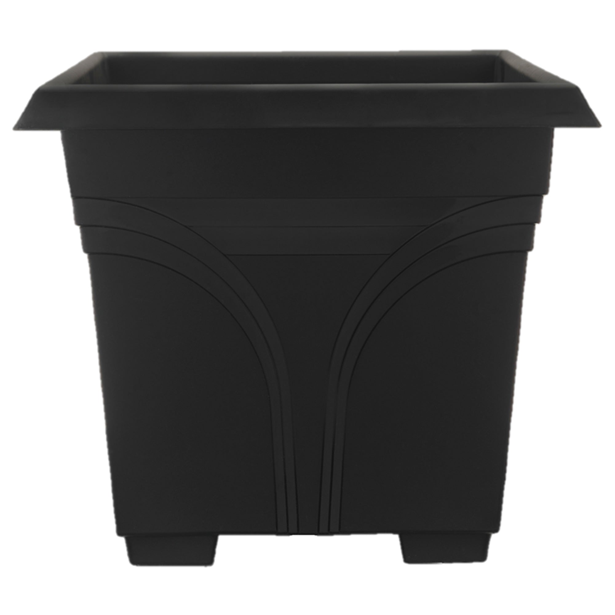 Southern Patio 36 Inch Medallion Hanging Windowsill Garden Box Planter, Black