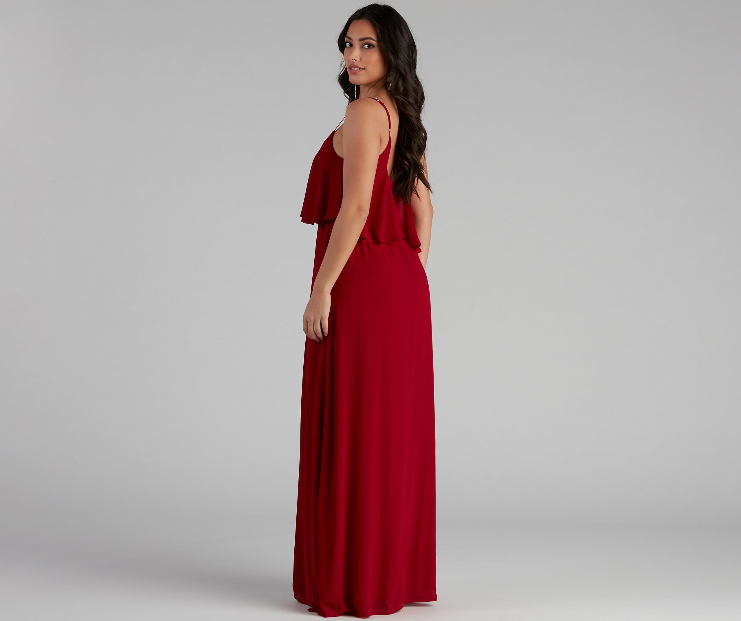 Mailyn Chiffon Ruffled Formal Dress