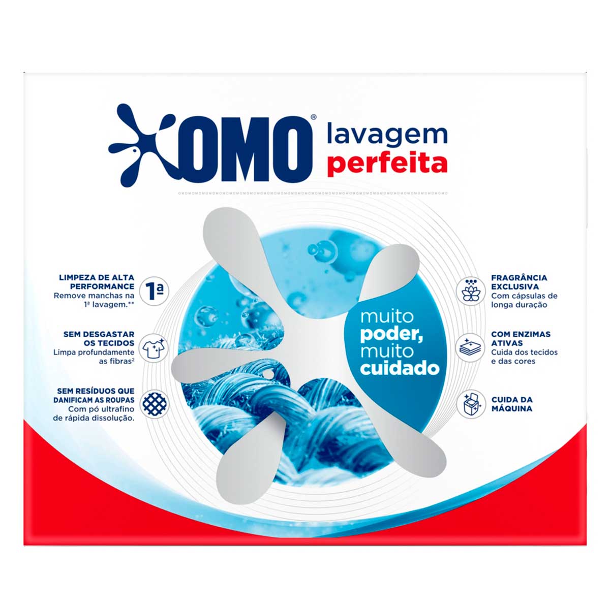 Sabao em Po Omo Lavagem Perfeita 800g