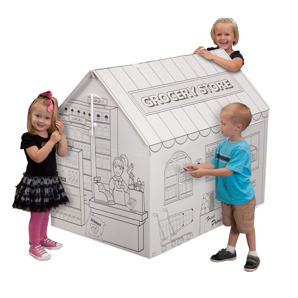 My Very Own House Grocery with Washable Markers Playhouse