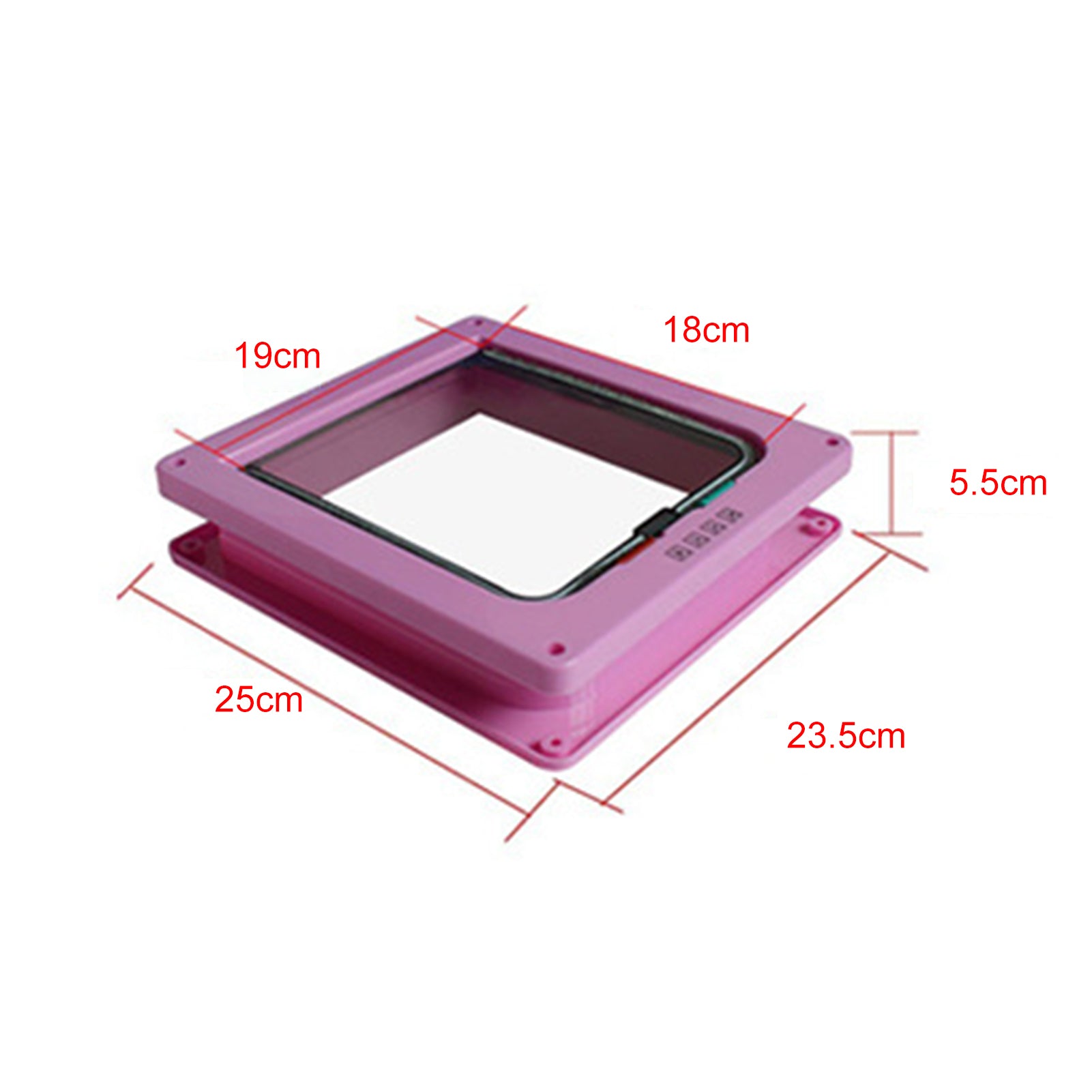 Tickas Cat Flap Door 4 Way Locking Pet Cat Puppy Door for Interior Exterior Doors Gate Frame