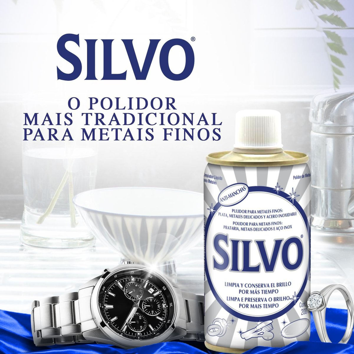 Polidor para Metais Silvo 200ml
