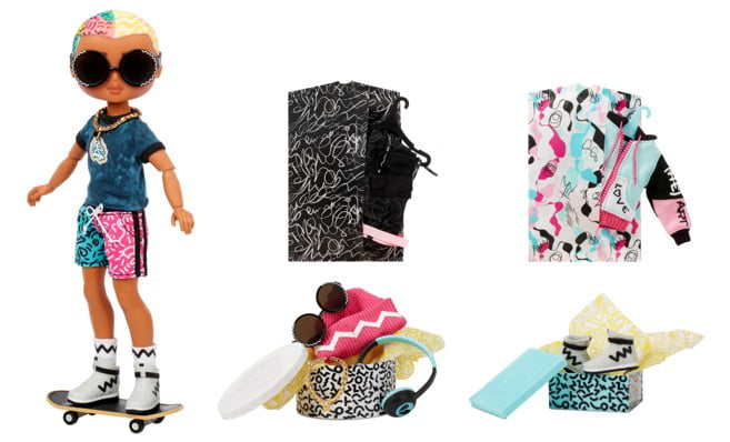LOL Surprise OMG Guys Fashion Doll Cool Lev With 20 Surprises including Skateboard, Great Gift for Kids Ages 4 5 6+