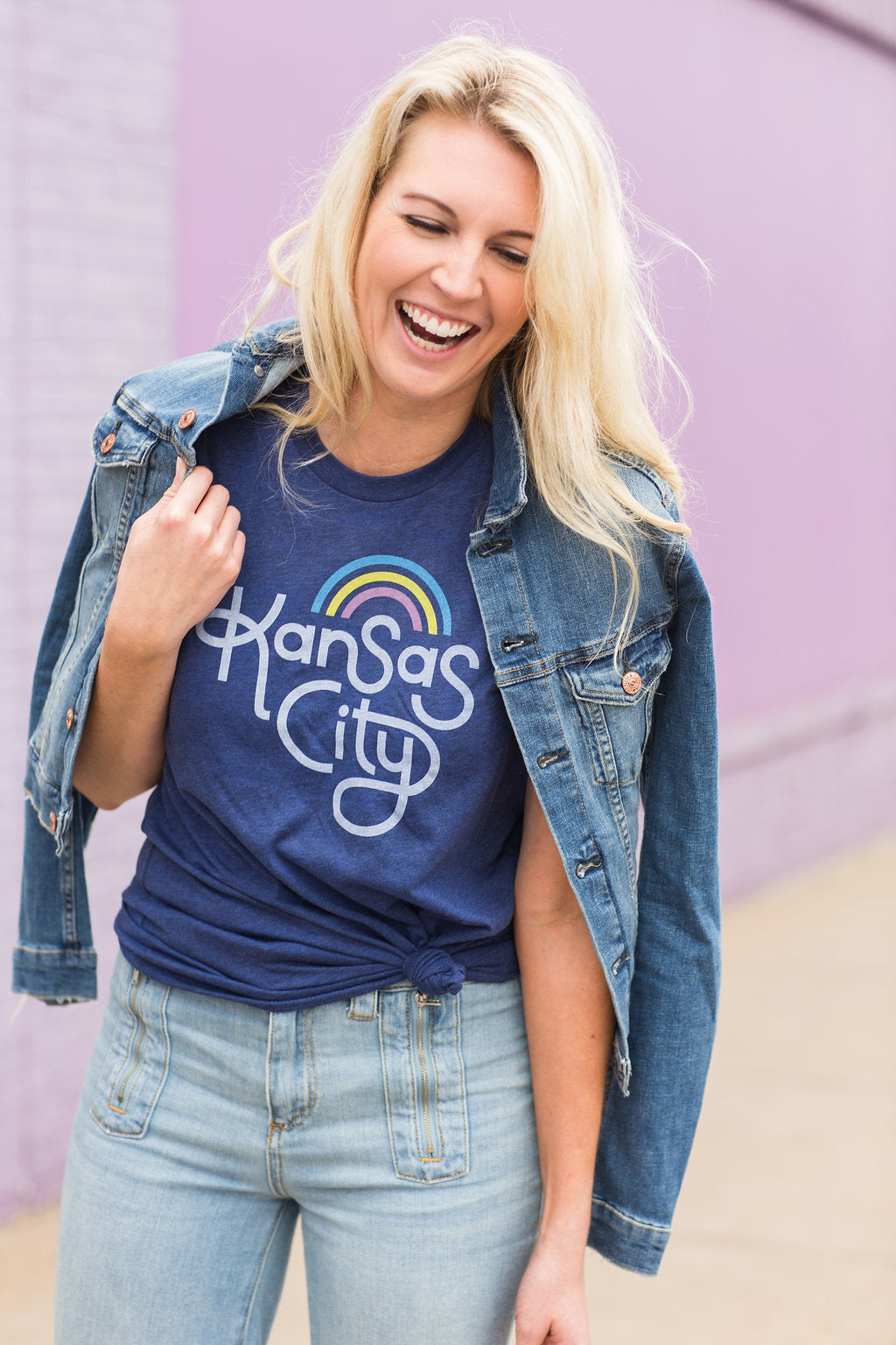 Retro Kansas City T-Shirt - Navy