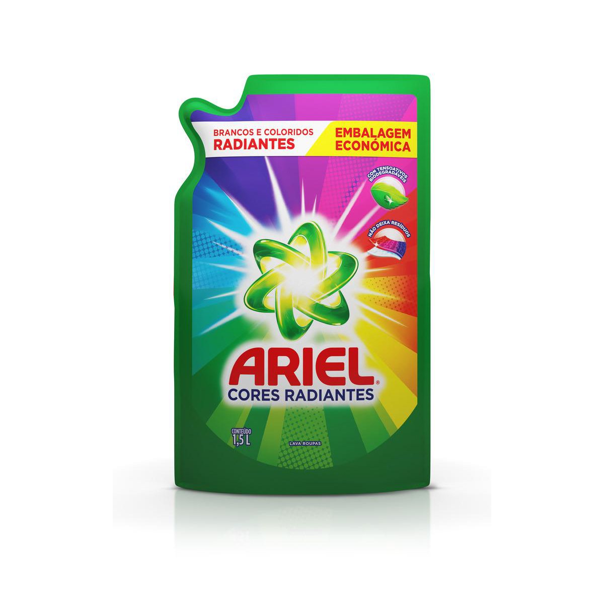 Refil Sabao Liquido Ariel Cores Radiantes 1,5L