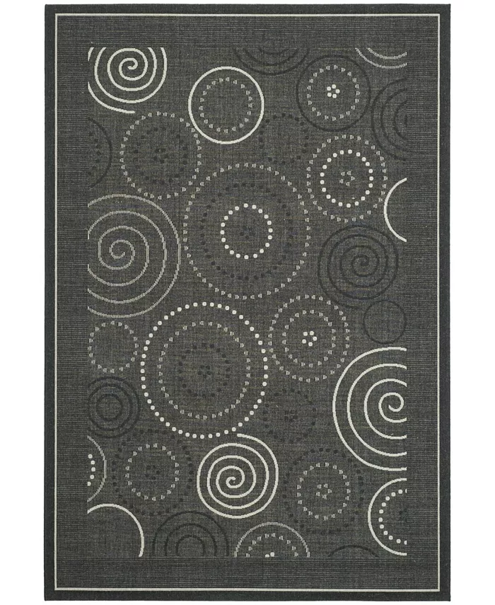 Safavieh Courtyard Black and Sand 2'4