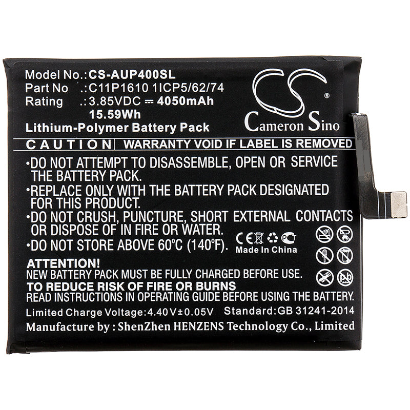 Asus ZB500TL ZenFone Pegasus 4A Replacement Battery BatteryClerkcom Mobile Phone