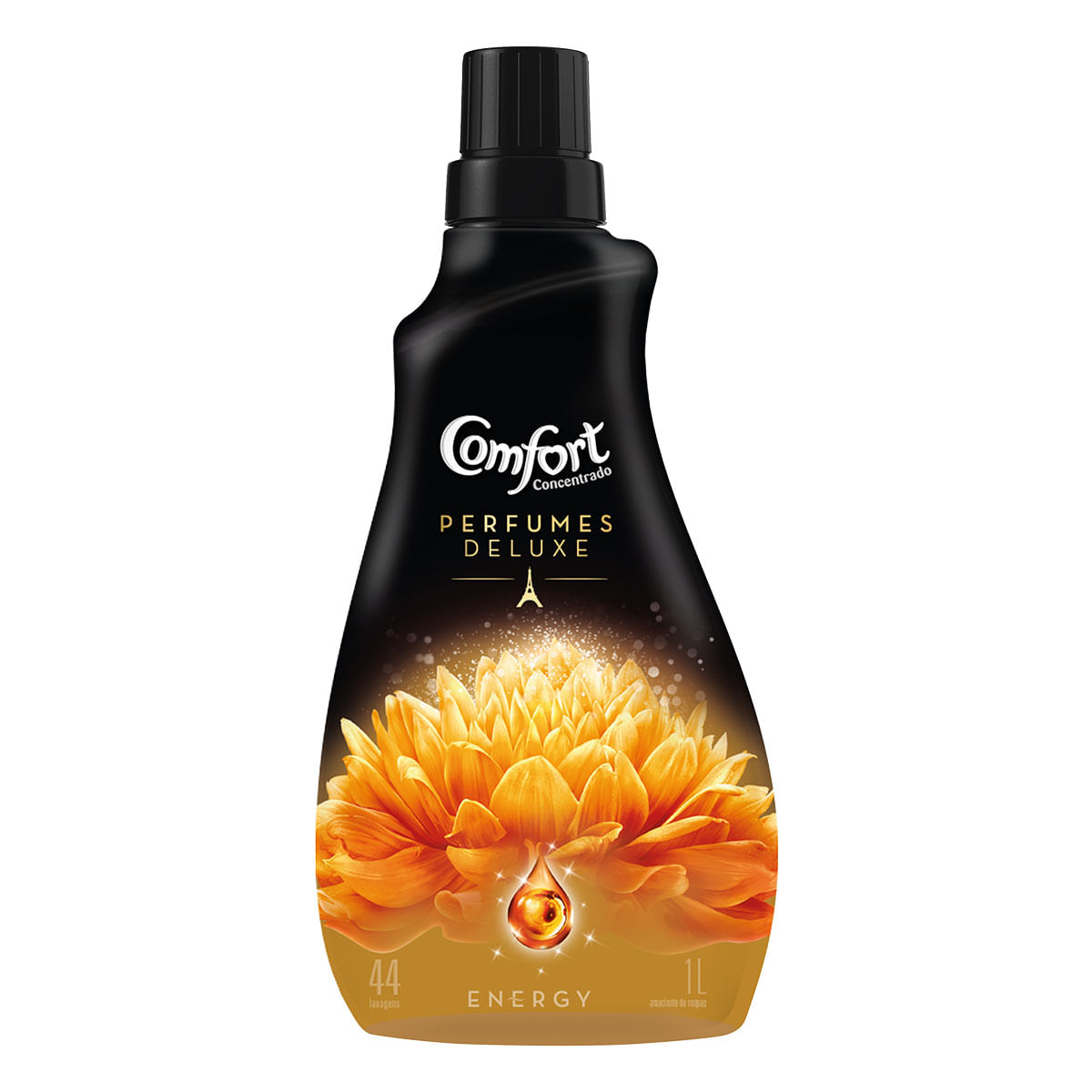 Amaciante Comfort Concentrado Energy Oleos Essenciais 1 Litro - 3 Unidades