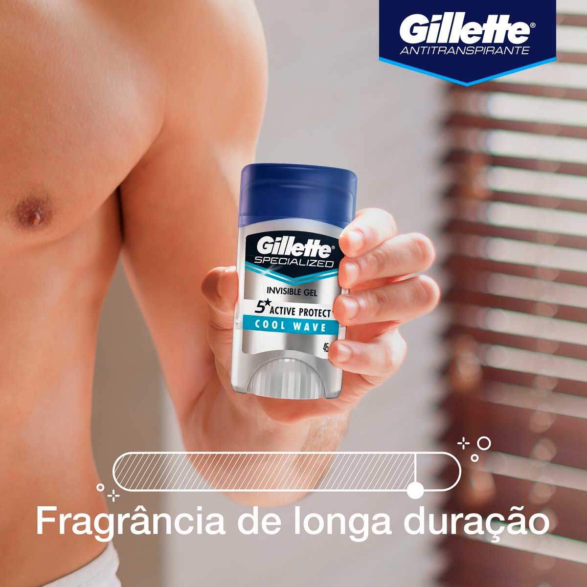 Desodorante Antitranspirante Gillette Specialized Cool Wave Gel 45g