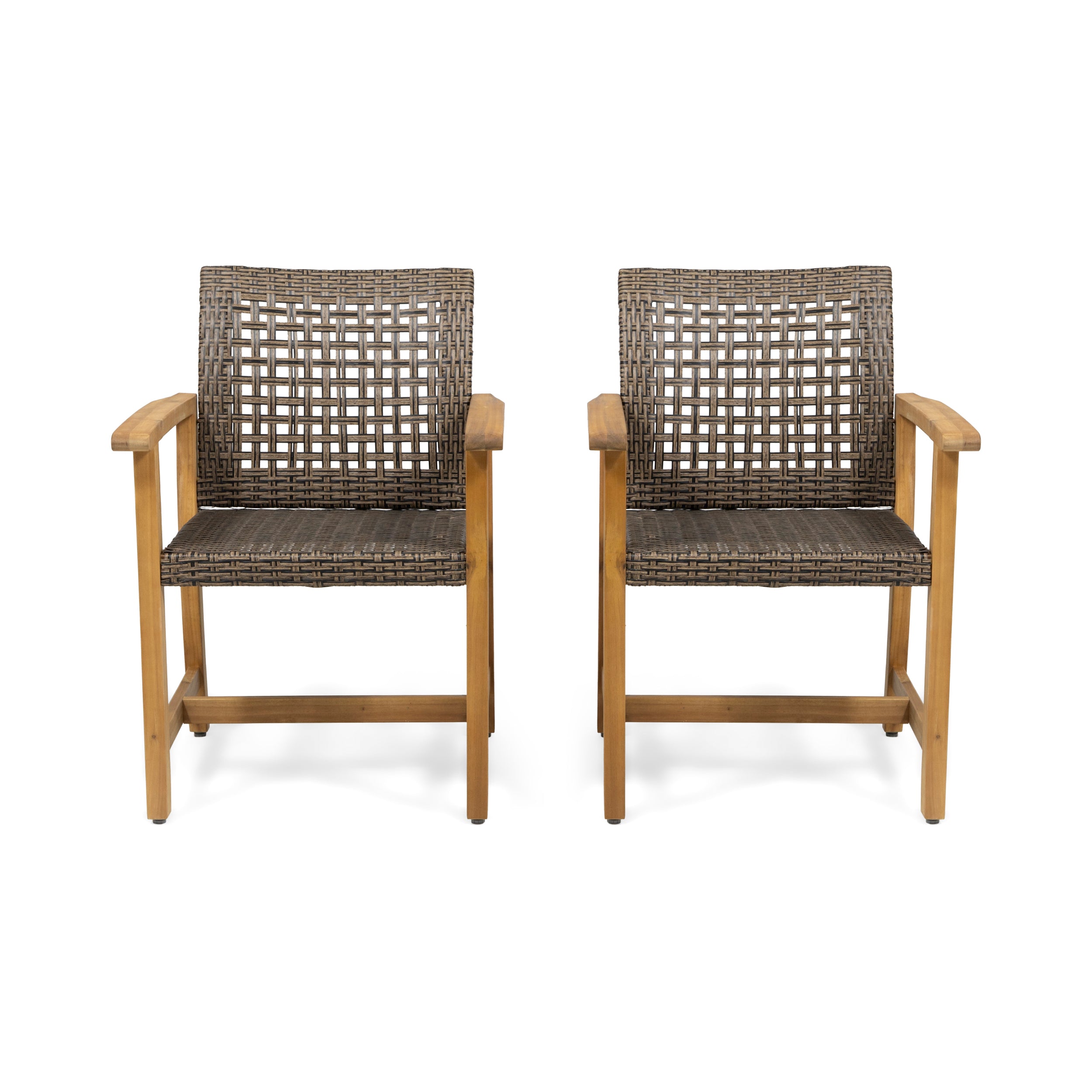 Loralynn Outdoor 8 Seater Acacia Wood Dining Set