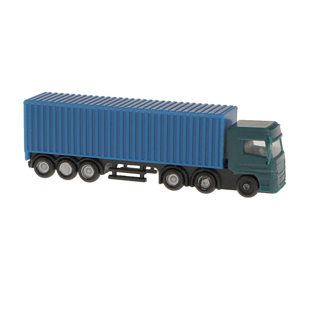 52Pcs Container Truck Construction Vehicle Freight Car Model 1:150 N Scale