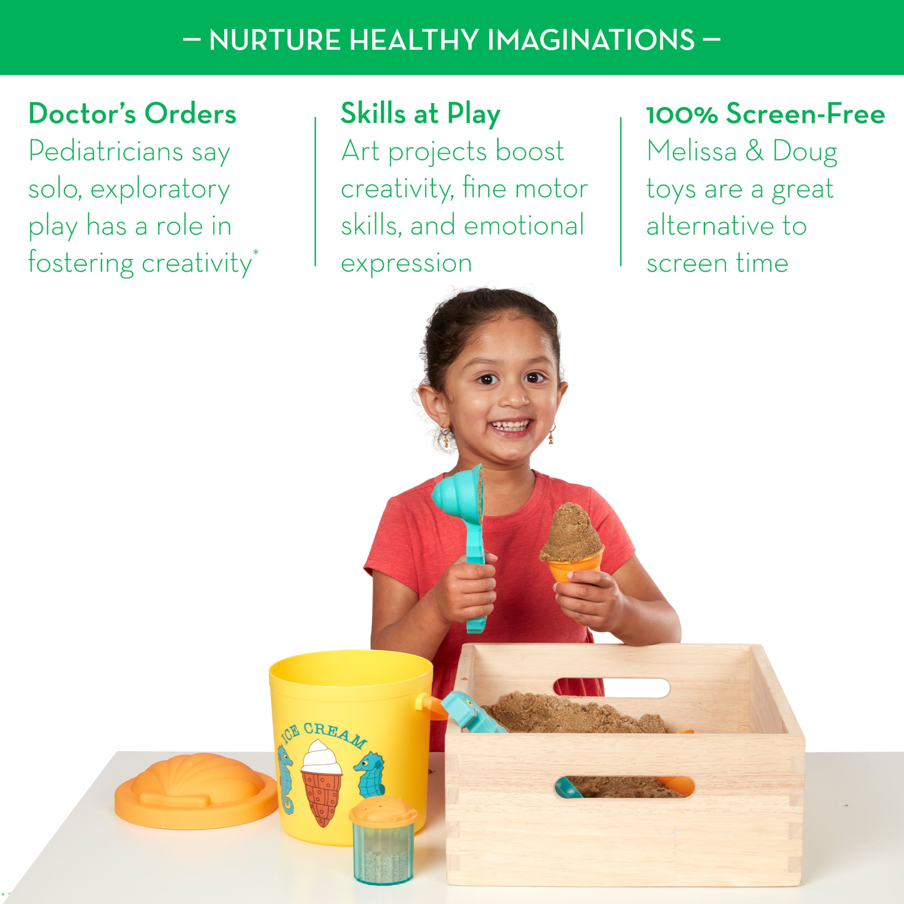 Melissa & Doug Sunny Patch Speck Seahorse Sand Ice Cream Play Set