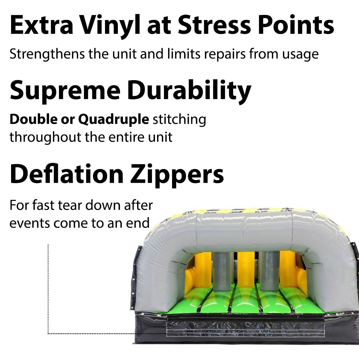 TentandTable  Commercial Inflatable Obstacle Course， Venom， 30'