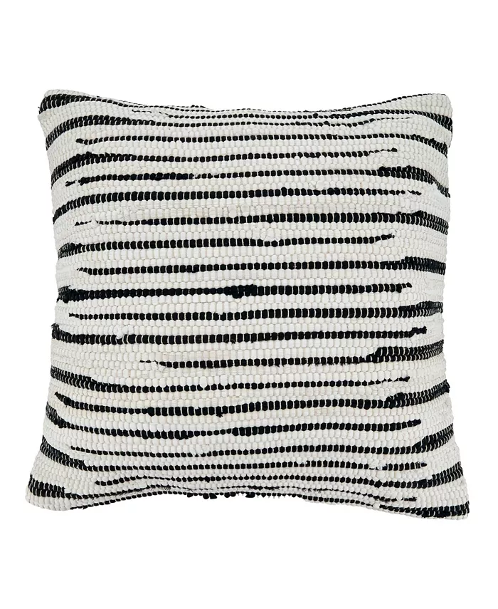 Saro Lifestyle Chindi Zebra Decorative Pillow， 22