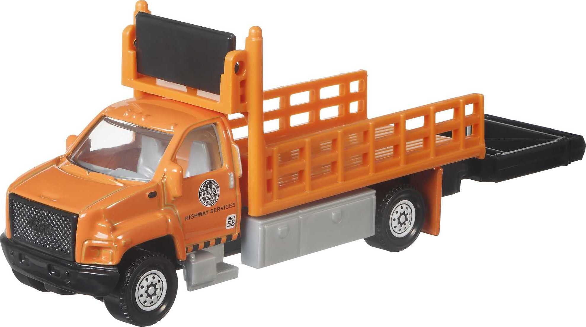 Matchbox Working Rigs Toy Truck in 1:64 Scale With Moving Part (Styles May Vary)