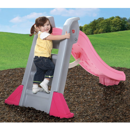 Step2 Naturally Playful Big Folding Slide Pink， Toddlers