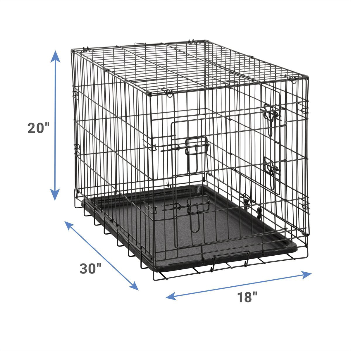 generic Dog Crate with Tray and Double Door (30-inch) (Medium)