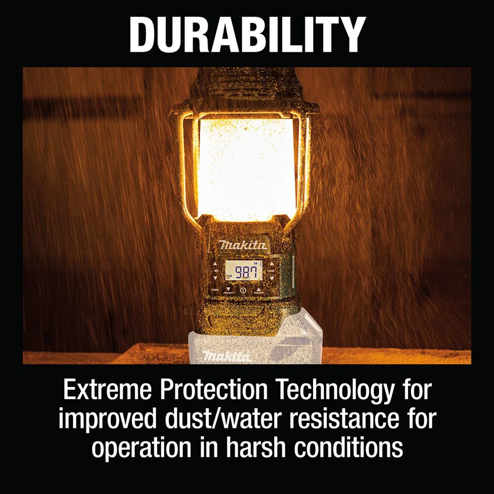 Makita XRM12 18V LXT Lithium‑Ion Cordless Lantern with Radio