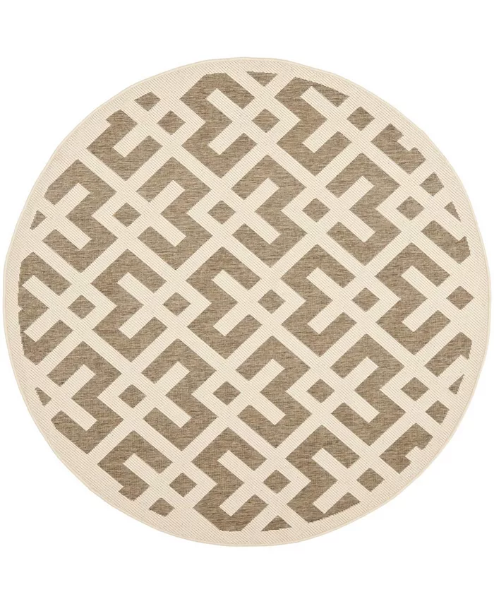 Safavieh Courtyard Brown and Bone 6'7