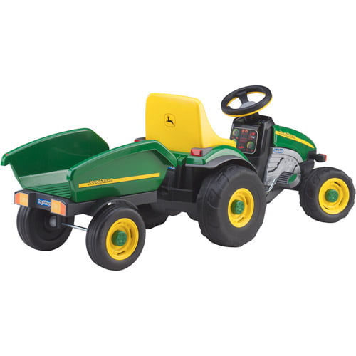 Peg Perego John Deere Farm Tractor and Trailer Pedal Ride-On