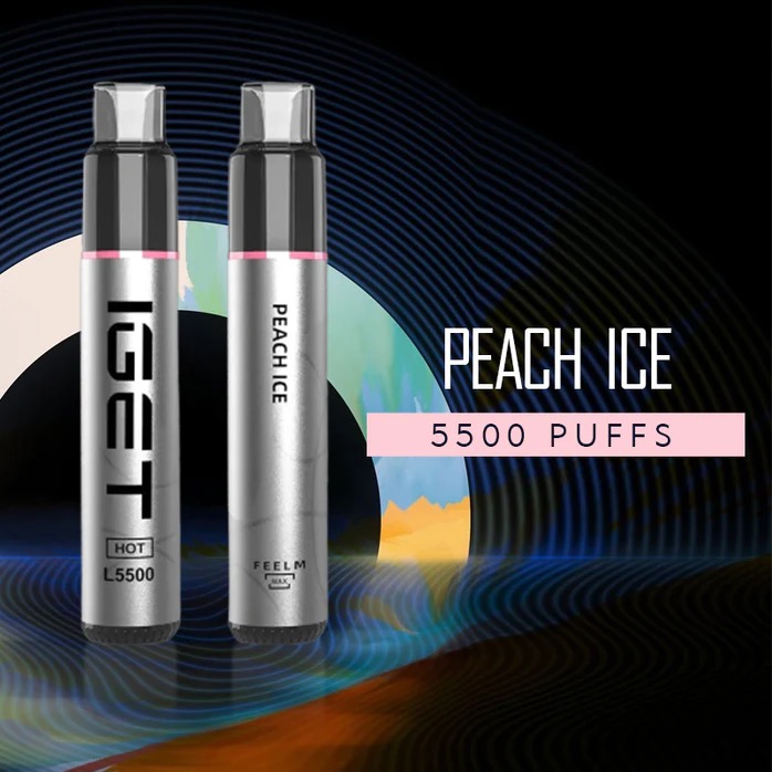 IGET Hot Peach Ice – 5500 Puffs