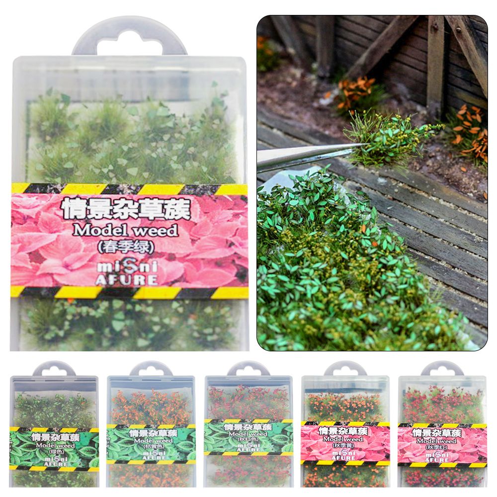 Miniatures Handmade Bush Scale Train Landscape Scene Simulated Building Grass Mate Doll Grass Model Simulation Model Grass Tuft TYPE B