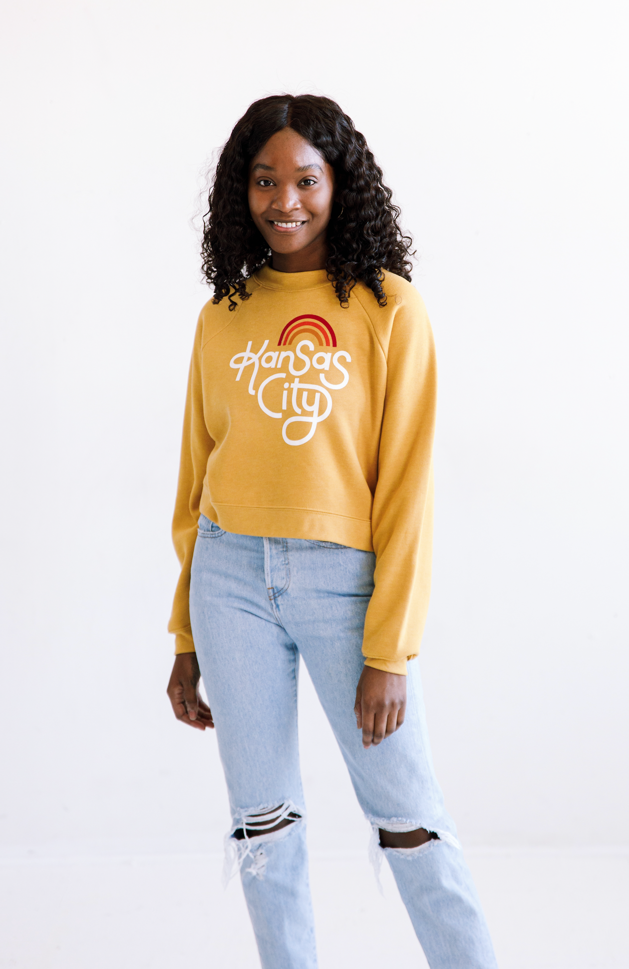 Retro Kansas City Cropped Sweatshirt